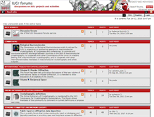 Tablet Screenshot of forums.iucr.org