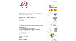 Desktop Screenshot of checkcif.iucr.org